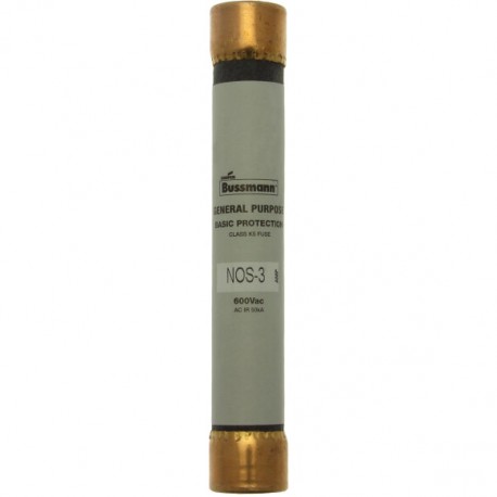 BUSS ONE TIME FUSE NOS-4 NOS-4 EATON ELECTRIC Bloc-fusible, Basse tension, 100 A, AC 600 V, DC 600 V, UL cla..