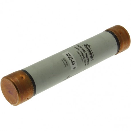 BUSS ONE TIME FUSE NOS-40 NOS-40 EATON ELECTRIC Bloc-fusible, Basse tension, 100 A, AC 600 V, DC 600 V, UL c..