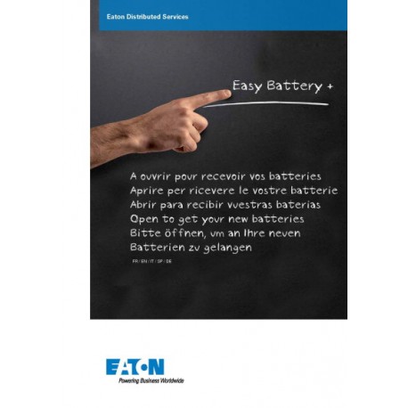 Easy Battery+ product R EB018 EATON ELECTRIC Blister de Papier FACILE BATT+ 9PX 3K 3U , le lancement de 2019.