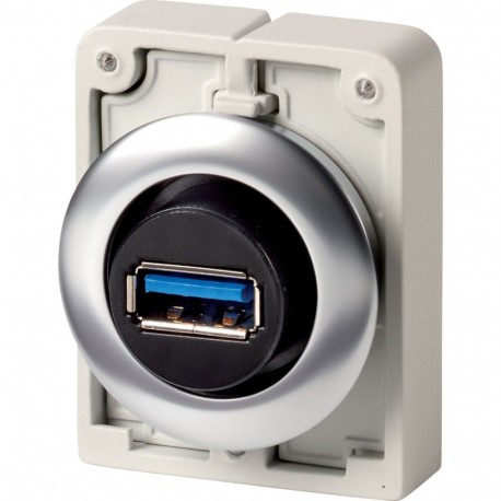 M30I-FUSB 188129 EATON ELECTRIC USB 3.0 interface 30 mm Female/Female Ring Stainless Flat Front