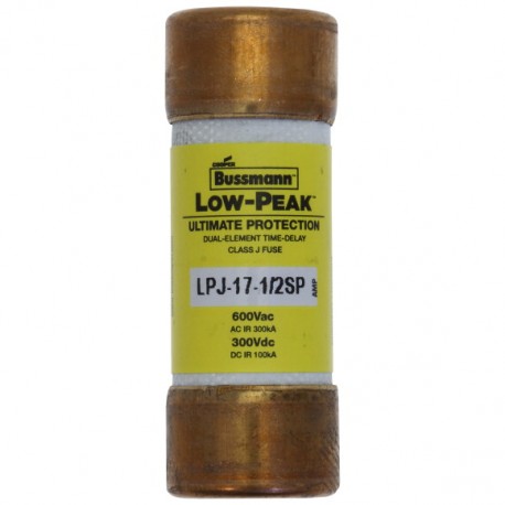 LOW-PEAK CLASS J T/D LPJ-17-1/2SP LPJ-17-1-2SP EATON ELECTRIC LOW-PEAK, CLASS J T/D