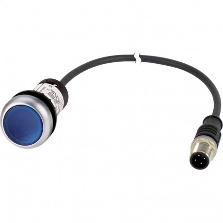 C22-DRL-B-K10-24-P30 185565 EATON ELECTRIC Push-button light flush compact 22mm Latching Blue 24 V AC/DC 1 N..
