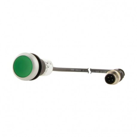 C22-DR-G-K10-P1 185683 Y7-185683 EATON ELECTRIC Tecla nivelada compacto 22 mm Bloqueio Verde 1 com cabo 0.2 ..