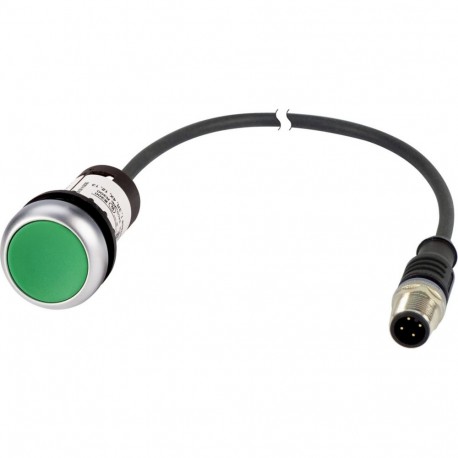 C22-DR-G-K10-P30 185701 EATON ELECTRIC Tecla nivelada compacto 22 mm Bloqueio Verde 1 com cabo 0.2 m e conec..