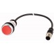 C22-DR-R-K01-P30 185702 EATON ELECTRIC Premere il pulsante a filo compatto 22mm Chiusura Rosso 1 NC cavo da ..
