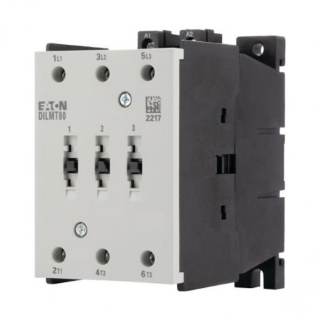 DILMT80(230V50HZ/240V60HZ) 190965 EATON ELECTRIC Contactor de potencia estrecho Conexión a tornillo 3 polos ..