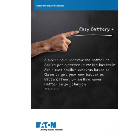 Easy Battery+ WEB product J EB010WEB EATON ELECTRIC Facile de Batterie+ produit sur le WEB J