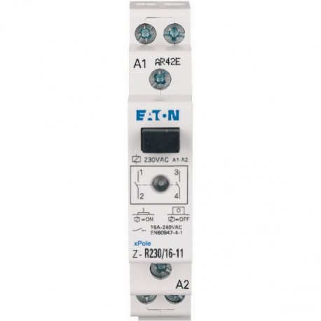 Z-R23/16-20 ICS-R16D024B200 4100206 EATON ELECTRIC Contactor modular, 24 V DC, 2NA, 16A, 1UM