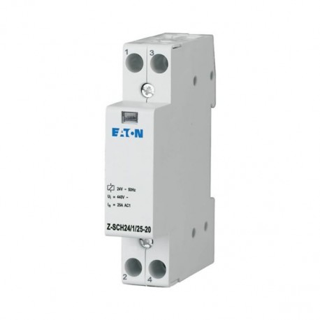 Z-SCH24/1/25-20 193885 Y7-193885 EATON ELECTRIC Contator modular, 24 V AC, 2ª, 25A, 1UM