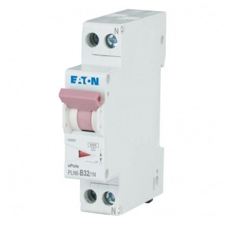 PLN6-B32/1N-DE 263275 EATON ELECTRIC Защитный выключатель LS 32A 1p+N B-Char