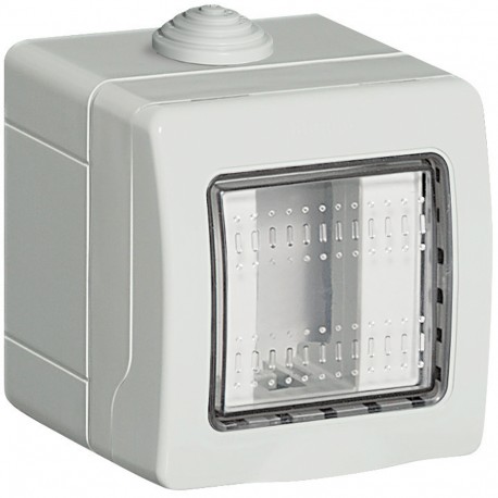 24501 BTCINO ИБ-КОРОБКА IP55 ПО 1М СЕРЫЙ