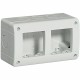 24404/2 BTCINO IB-CAIXA IP40 2X2M CINZA