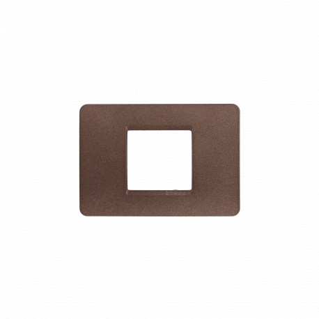 AM4819GG BTCINO MX-PLACA 2M CENT MARRÓN CAFÉ