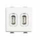 AM5285C2 BTCINO MX-BASE USBA+A 2,4A/5V 2M BLAN