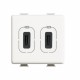 AM5286C2 BTCINO МХ-БАЗА ПО USB С+С 3А/5В 2М БЕЛЫЙ