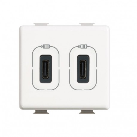 AM5286C2 BTCINO MX-BASE USB C+C 3A/5V 2M BRANCO.