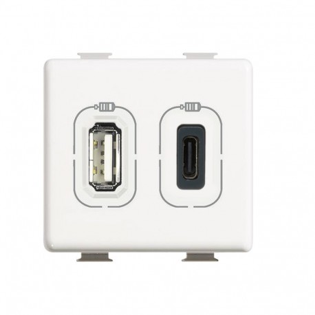 AM5287C2 BTCINO MX-BASE USB A+C 3A/5V 2M BIANCO