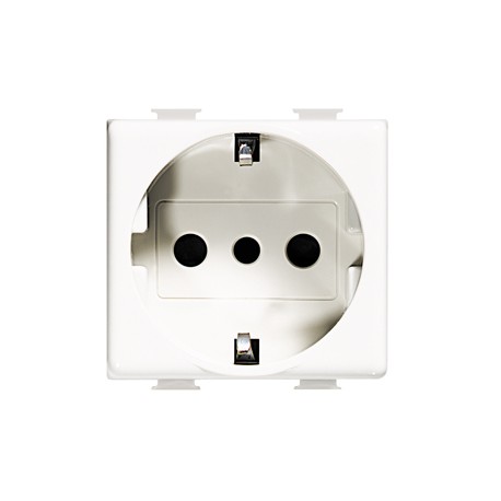 Legrand Bticino - Base Presa UNEL 10/16A 2P+T Tech 2M - Colore Bianco