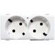 AM5450/2 BTCINO МХ-БАЗА-2X2P+Т 16А 2М БЕЛЫЙ