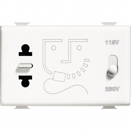 AM5460 BTCINO MX-BASE AFEI 2P 115 3M BLANC