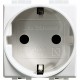C4141 BTCINO LU-2P+T 16A/230V 2M WEIß