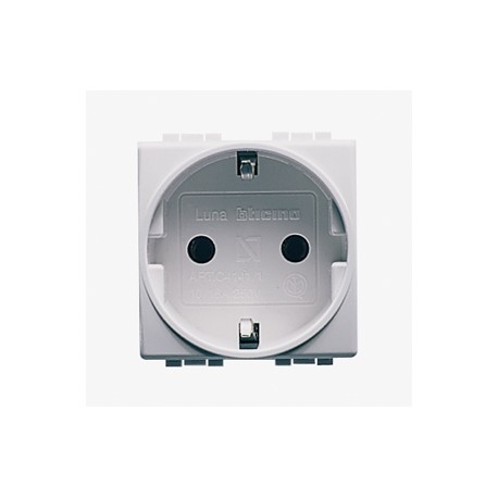 C4141 BTCINO LU-BASE 2P+T 16A/230V 2M BLAN