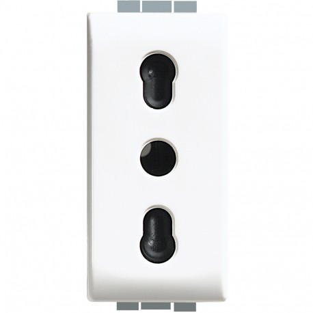 C4180 BTCINO LU-BASIERTEN ITA 2P+T 16A 1M WEIß