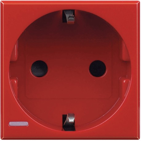 H4141R BTCINO AX-BASE 2P+T 16A/230V 2M ROJO