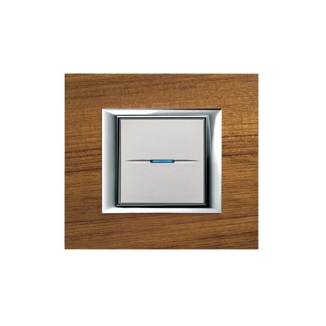 HA4802LTK BTCINO AX-PLACA 2M MADERA DE TEKA