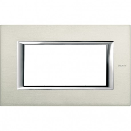 HA4804XC BTCINO AX-PLATE 4M ALUM POLISHED