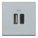 HC4287C2 BTCINO AX-BASE USB A+C 3A/5V 2M TECH