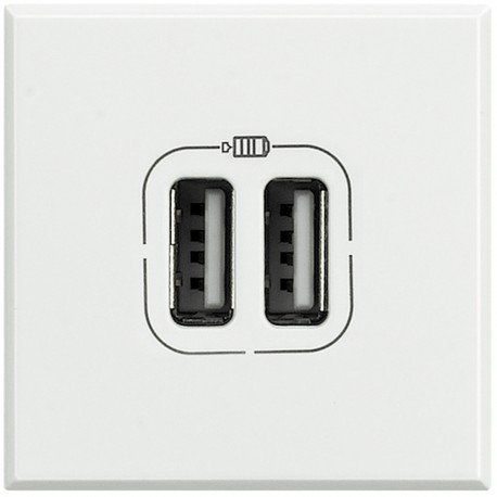 HD4285C2 BTCINO AX-BASE USBA+A 2,4A/5V 2M BLAN