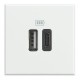 HD4287C2 BTCINO AX-BASE USB A+C 3A/5V 2M BRANCO.
