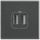 HS4285C2 BTCINO AX-BASE USBA+A 2,4A/5V 2M ANTR