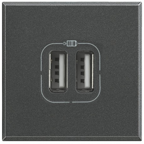 HS4285C2 BTCINO ТОПОР-БАЗА USBA+2.4 А/5В 2М АНТР