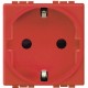 L4141R BTCINO LL-BASE 2P+T 16A/230V 2M ROJO