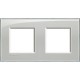 LNA4802M2KG BTCINO LL-PLAQUE DE 2X2 GLACE GRISE