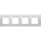 LNA4802M4AG BTCINO LL-PLACA 2X4M PLATA