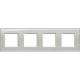 LNA4802M4KG BTCINO LL-PLATE 2X4M GREY ICE