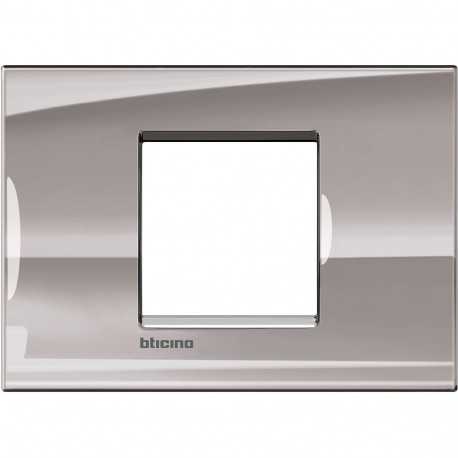 LNA4819NS BTCINO LL-PLAQUE DE COUVERTURE DE 2M CENT DE NICKEL