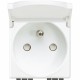 N4145 BTCINO LL-BASE+COUVERCLE 2P+T 16 2M BLANC