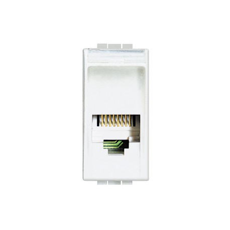 N4258/12D BTCINO LL-BASE, TELEPHONE-RJ12 2M WHITE