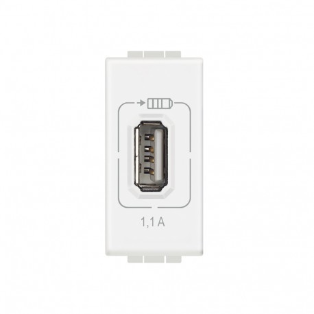N4285C1 BTCINO LL-BASE USB 1.1 A/5V 1M WHITE