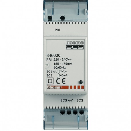 346030 BTCINO BT/2H-SOLAR POWE+ADAPT.VIDEIRA.0,6 A 2DIN