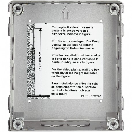 350110 BTCINO BT/2H/SROB-BOX EMP. 1M