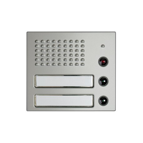 332121 BTCINO FRONTALE FONICO 2PUL 1COL ALUMI