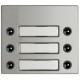 332461 BTCINO FRONT 6 BUTTONS 2COL ALUM
