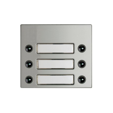 332461 BTCINO FRONTAL COM 6 BOTÕES 2COL ALUM