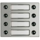 332481 BTCINO FRONT 8 KEYS 2COL ALUM