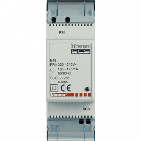 E49 BTCINO ALIMENTADOR SCS 2DIN